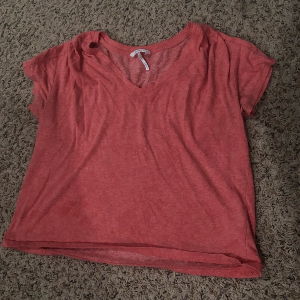 Pink cropped shirt